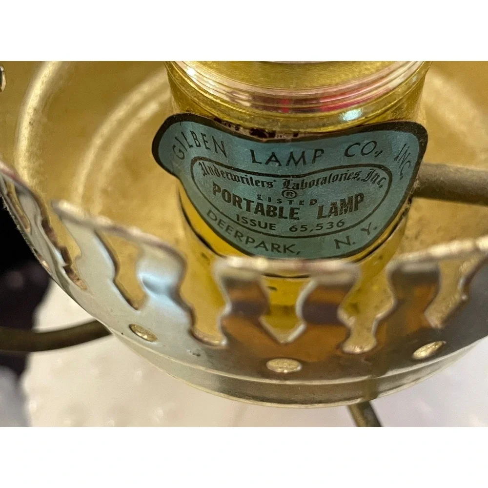 Fenton Style Hobnail Milk Glass Table Lamp White Excellent Vintage Must Rewire - Picture 11 of 16